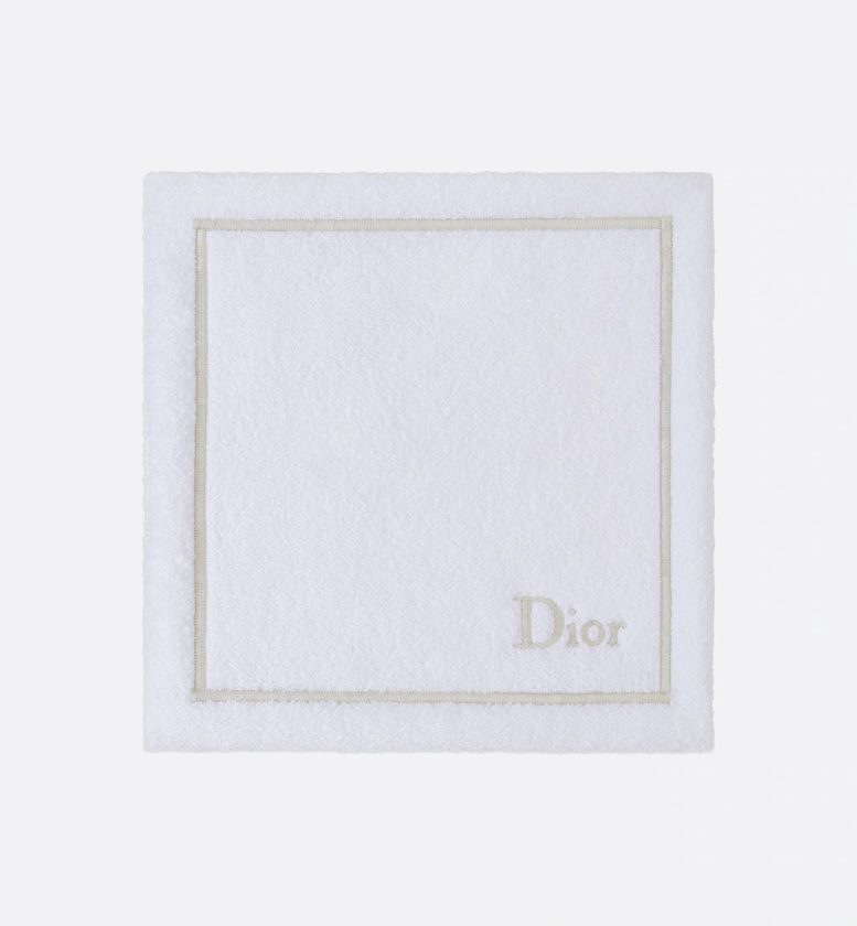 Washcloth White and Gold-Tone Diorline | DIOR