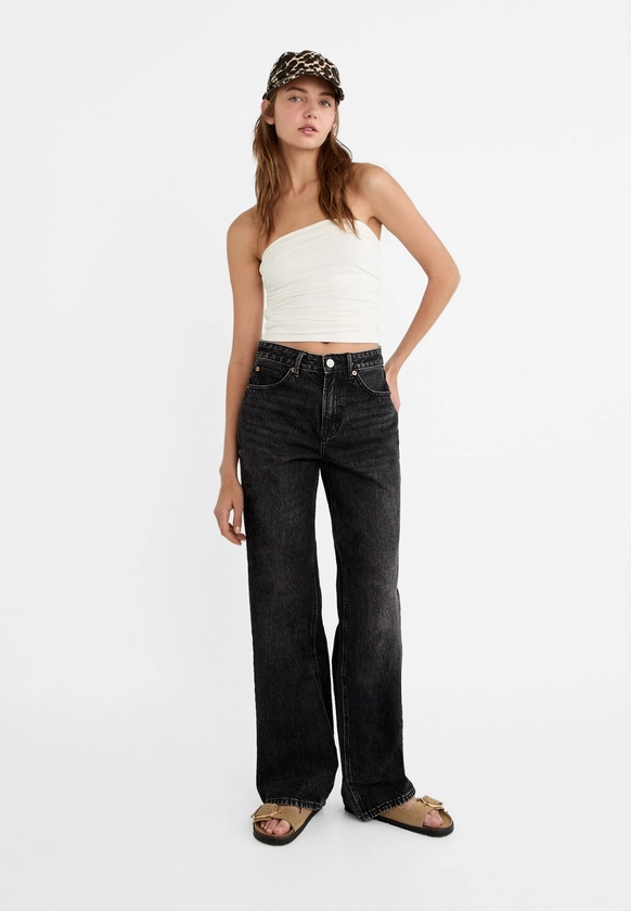 Jean D92 regular wide - Mode femme | Stradivarius France