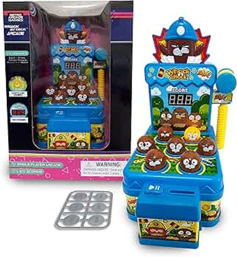 Whack Attack Arcade – The Light and Sound Hammer Game - Interactive Educational Toys for Toddlers & Kids, Pounding Toy for 3 4 5 6 7 8+ Year Old Boys/Girls