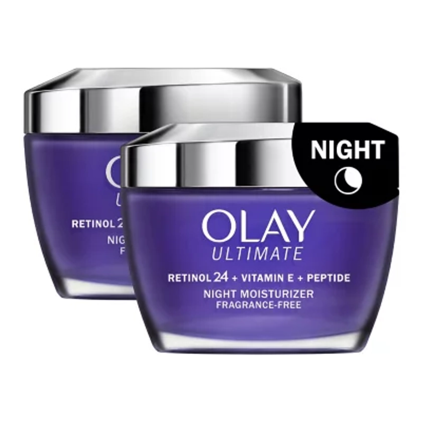 Olay Ultimate Retinol 24 + Vitamin E + Peptide Night Moisturizer, 1.7 oz., 2 pk. - Sam's Club