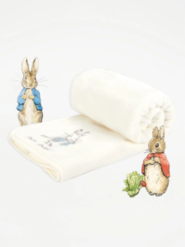 Peter Rabbit Natural Fleece Blanket