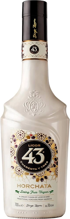 Licor 43 Horchata, Premium Cream Liqueur, 70cl, 16% ABV, Award Winning Premium Spanish Cream Liqueur, made with Valencian Tiger Nuts from a secret family recipe