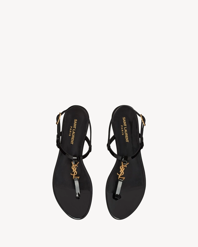 Cassandra sandals in patent leather | Saint Laurent | YSL.com