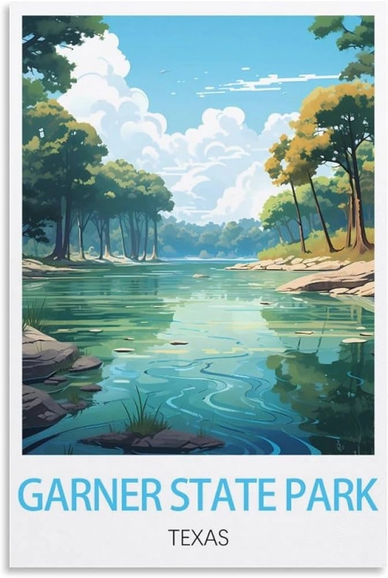 Amazon.com: Garner State Park Texas Vintage Travel Posters 08x12inch(20x30cm) Canvas Art Poster And Canvas Wall Art Living Room Poster, Wall Art Modern Home Bedroom Decor Poster: Posters & Prints