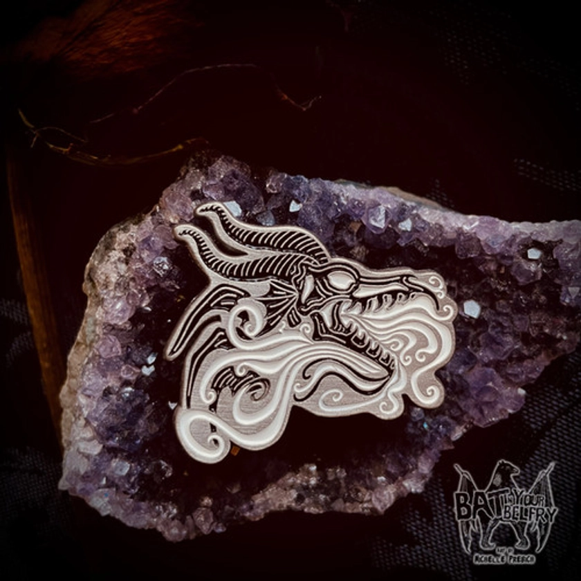 Dragon's Fire Enamel Pin | Bat in Your Belfry