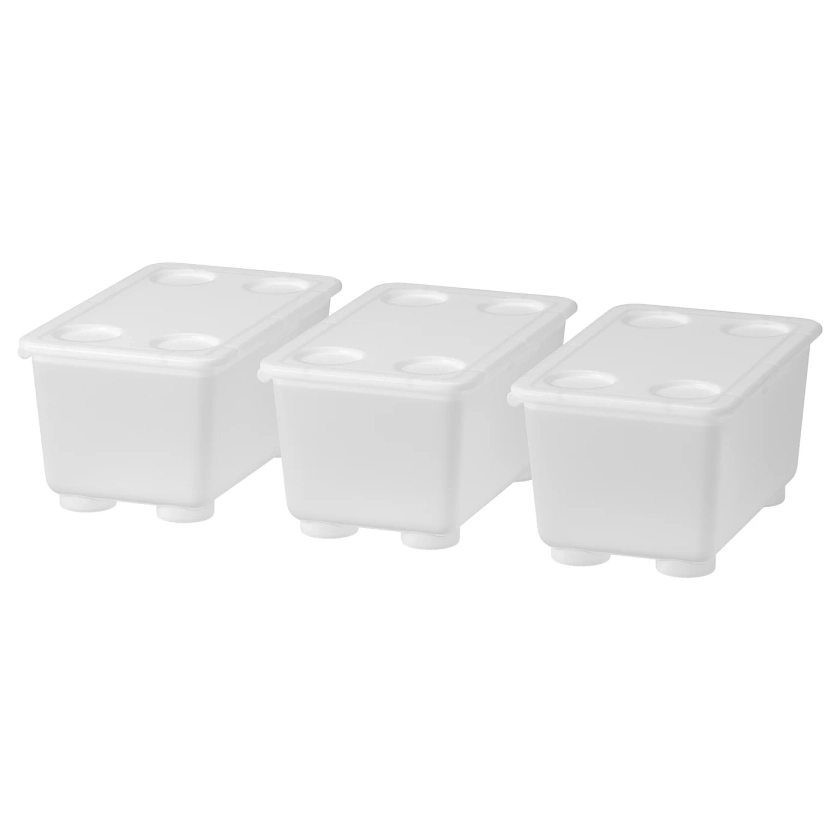 GLIS box with lid, transparent, 17x10 cm - IKEA