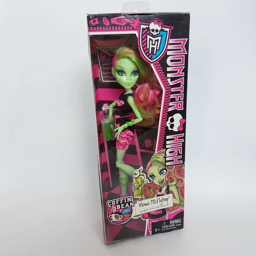 Monster High Venus McFlytrap Coffin Bean doll mattel 2013