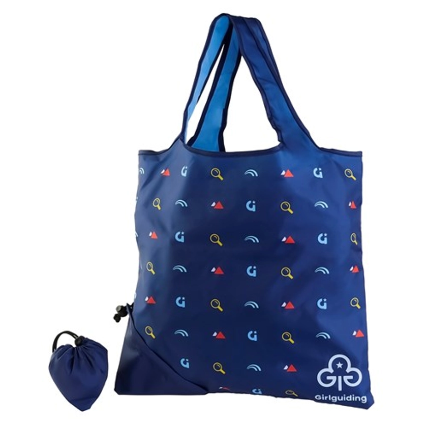 Girlguiding folding shopping bag with pouch | Official Girlguiding shop