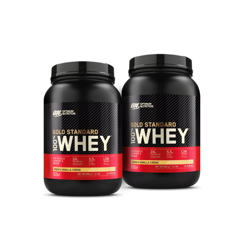 Optimum Nutrition FR | 2x Gold Standard 100% Whey Protein (908g)