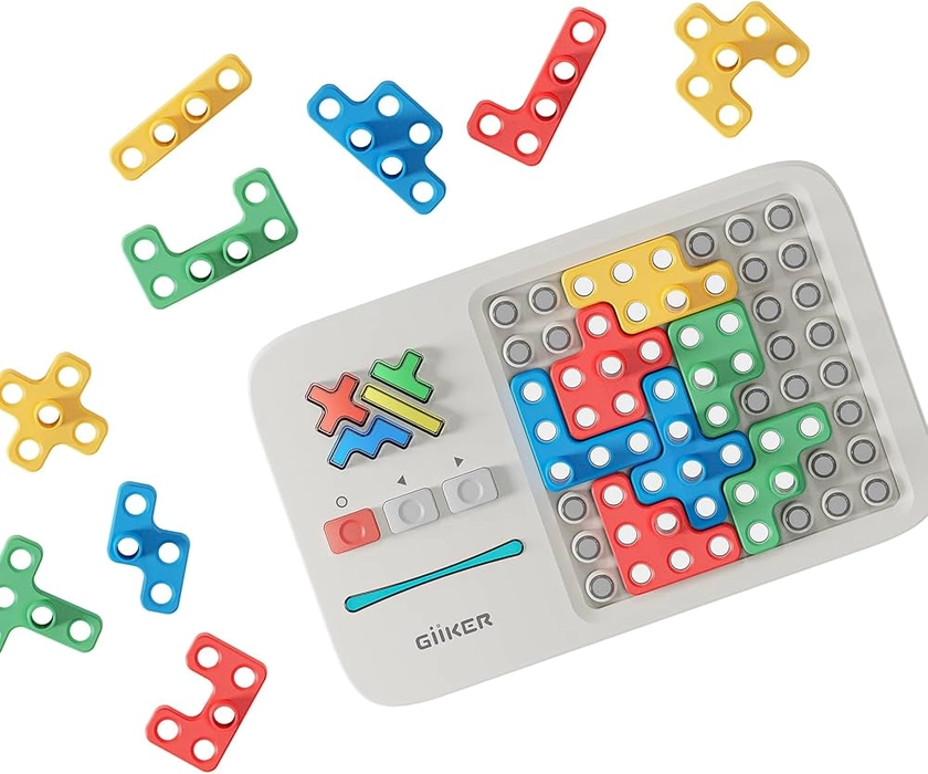 Amazon.com: GiiKER Super Blocks Pattern Matching Puzzle Games, Original 1000+ Challenges Brain Teaser Toys for Kids & Teens, Easter Basket Stuffers Birthday Gifts for Boys Girls, Travel Games for Road Trips : Toys & Games