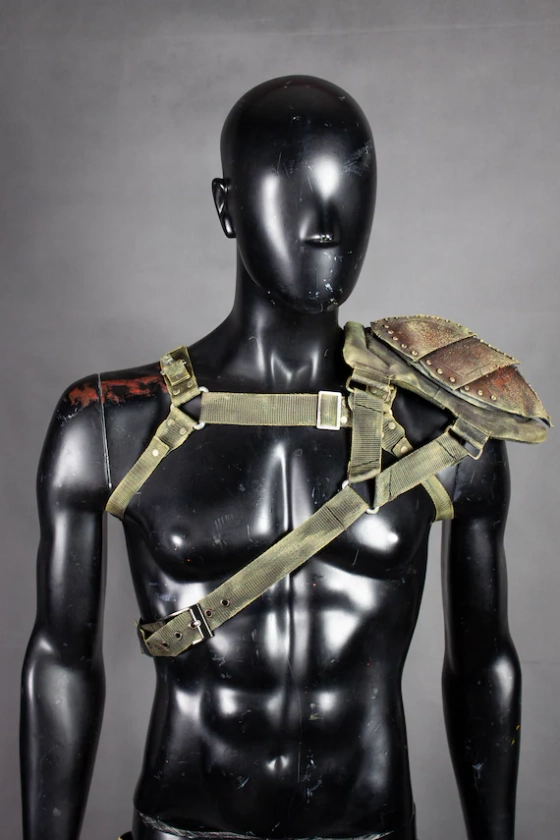 Holster Harness - Post Apocalyptic Straps - Tactical Harness - Handmade LARP Accessory - Military Strapping - Postapoc Armor - Shoulder Pad