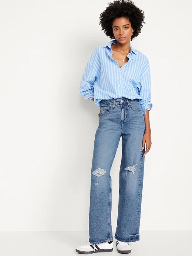 Extra High-Waisted Wide-Leg Jeans