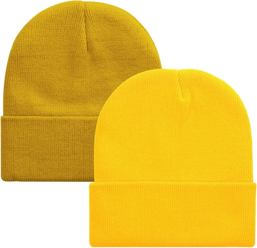 ZOORON 1&2 Pack Beanie for Men Women Slouchy Beanie Hats Winter Knit Caps Soft Ski Hat Unisex at Amazon Men’s Clothing store