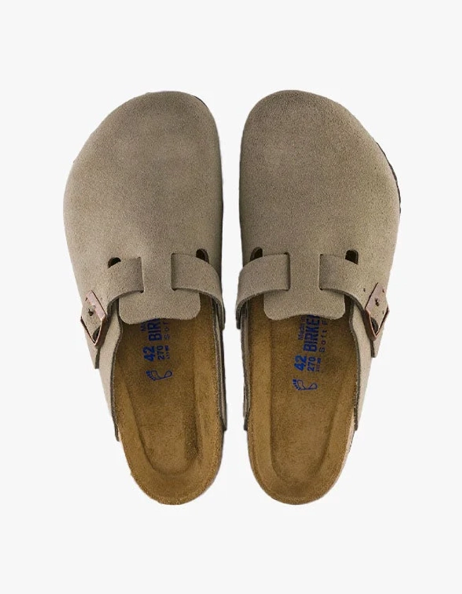 Womens Boston Suede Leather - Taupe