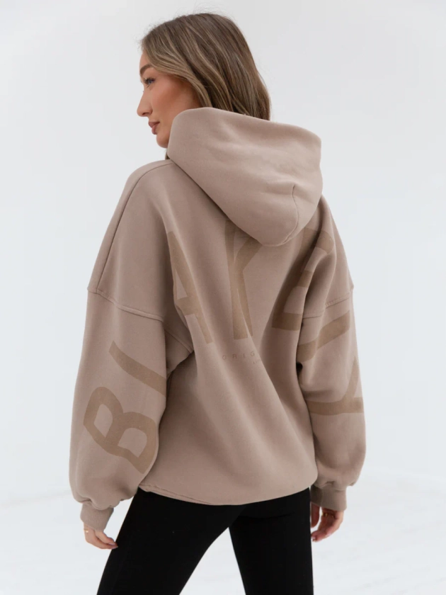 Buy Blakely Womens Tan Tonal Isabel Oversized Hoodie | Free delivery on orders over £70