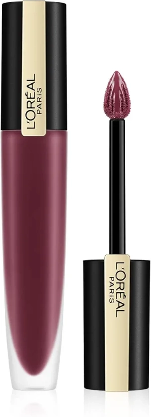 L'Oreal Paris Rouge Signature Matte Liquid Lipstick, Up to 24 Hour Colour, 103 I Enjoy, Purple, 7 ml (Pack of 1)