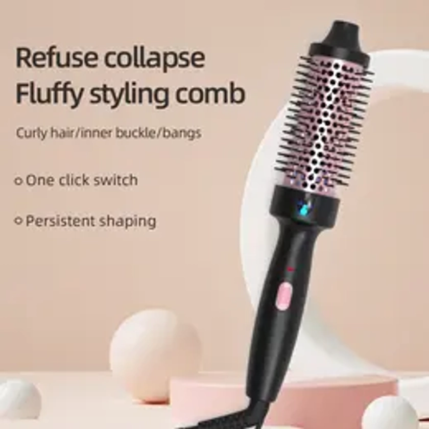 Refuse collapse Fluffy styling comb Negative Ion Single Thermal brush