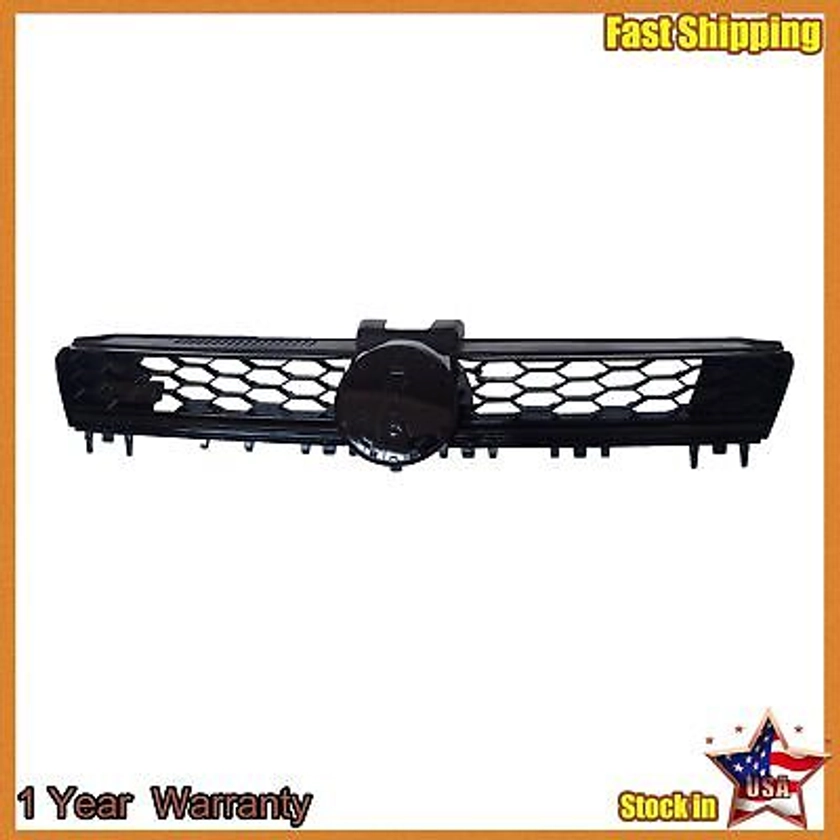 Front Glossy Black Grille Fit 2015 2016 Volkswagen VW MK7 Golf GTI | eBay