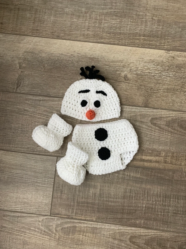 Snowman Costume Kids, Olf Newborn Costume, Winter Baby Outfit, Newborn Photography Outfit, Snowman Hat, Winter Toddler Beanie, Photo Props, - Etsy