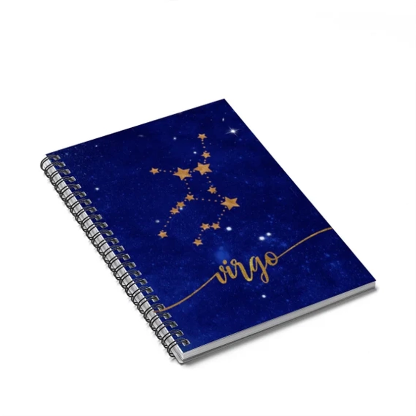 VIRGO Constellation Zodiac Birthday Gift Horoscope Tresorz - Spiral Notebook - Ruled Line