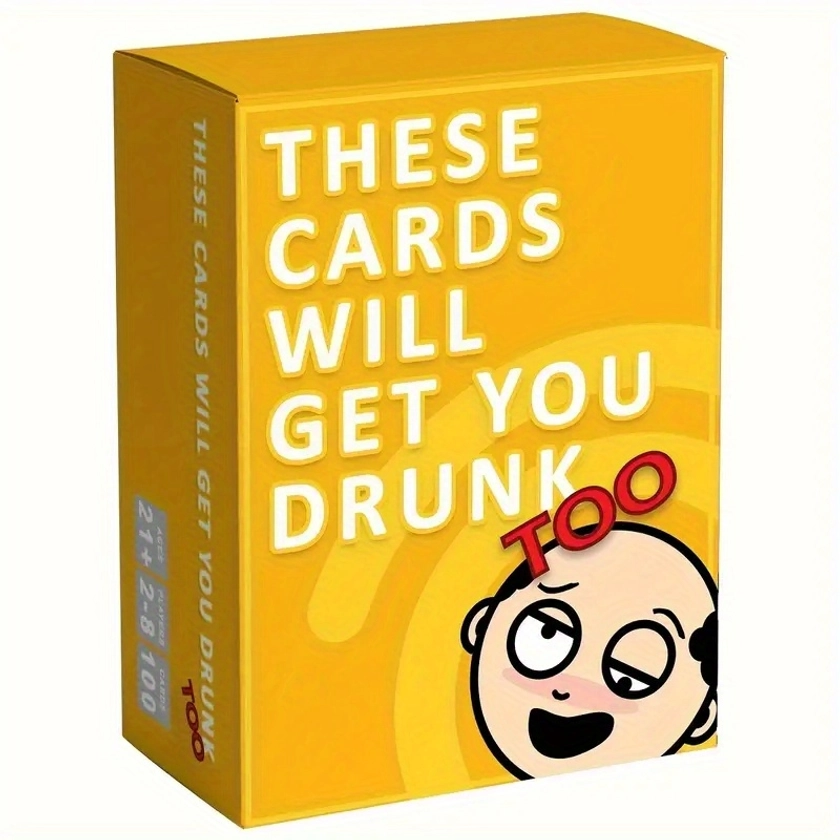 "*"Fun Adult Drinking Game Cards, Creative Party Game