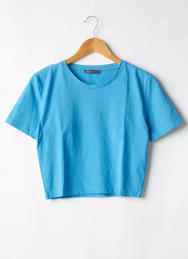 Zara Tshirts Femme de couleur bleu 2268551-bleu00 - Modz