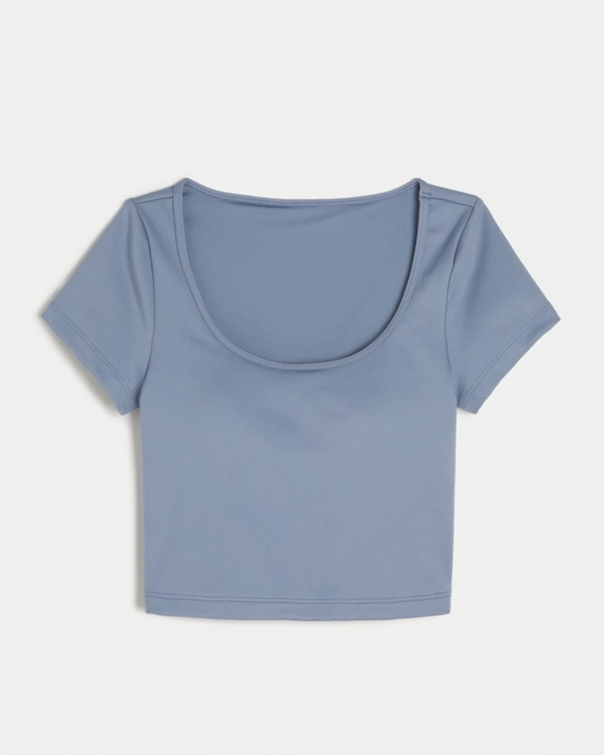 Women's Gilly Hicks Active Recharge Wide-Neck T-Shirt | Women's Sale | HollisterCo.com