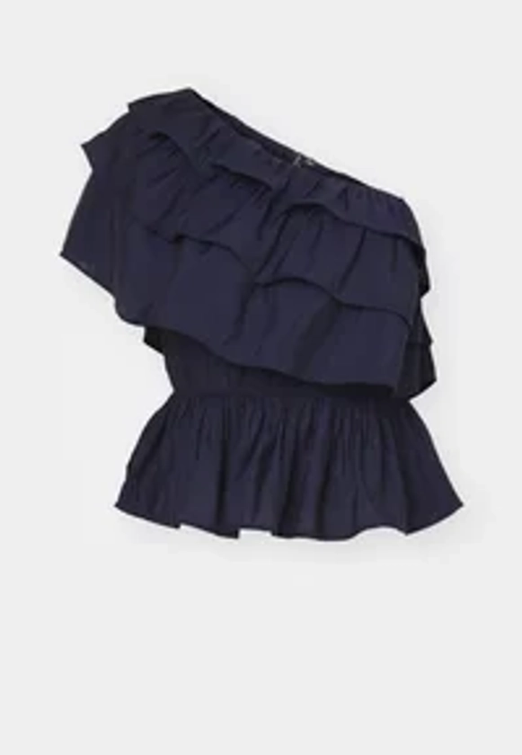 Vero Moda VMLUCA ONE SHOULDER - Blouse - night sky/bleu marine - ZALANDO.FR