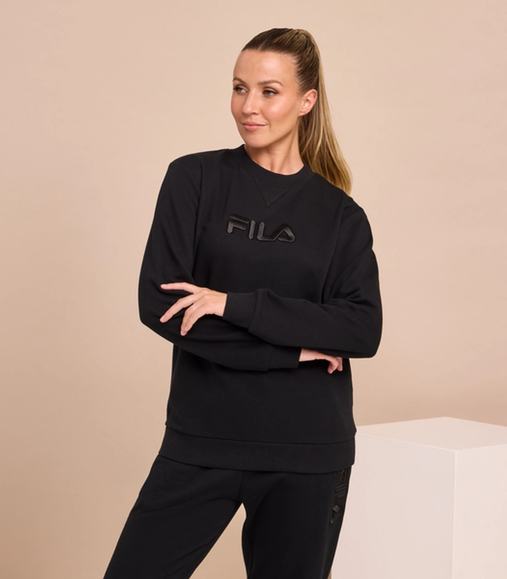 Alannah Crew Jumper - Fila - Black