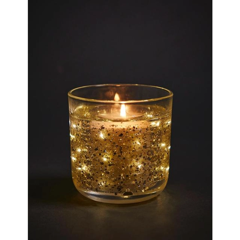 M&S Neroli, Lime & Bergamot Gold Light Up Candle | Ocado