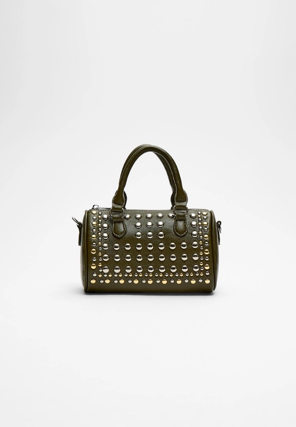 Sac bowling clous métalliques - Sacs femme | Stradivarius France