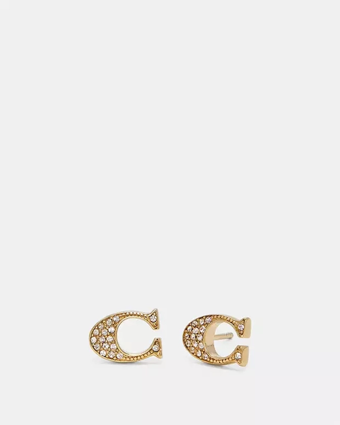 COACH® GB | Signature Stud Earrings