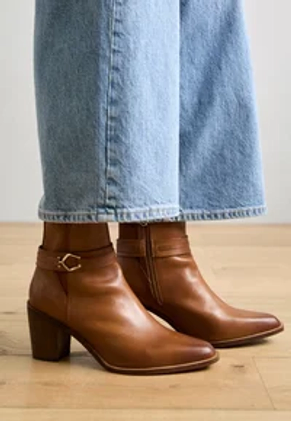 Anna Field LEATHER - Bottines - cognac - ZALANDO.FR