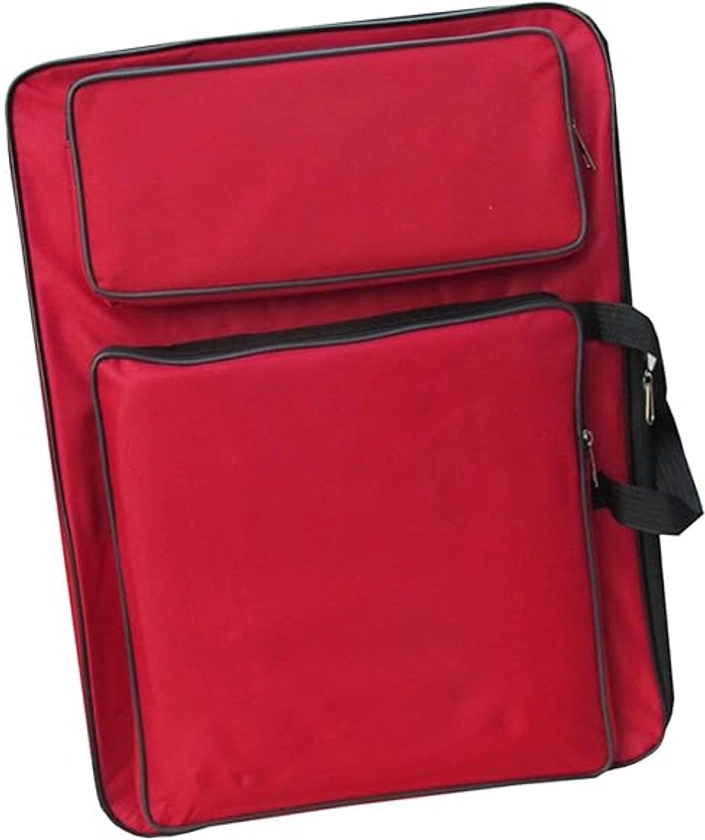 Dickly Estuche de Cartera de Arte Bolsa de Arte para Bolsa de bocetos Mochila de Artistas para Herramienta de Pintura Cuaderno de bocetos, Rojo