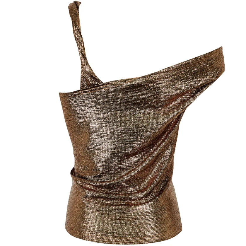 Lost Property Bronze Metallic Top