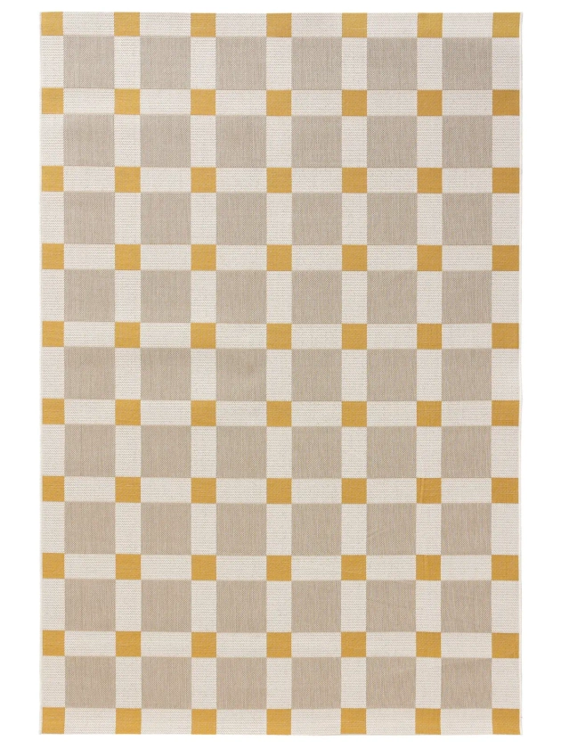 Découvrez Tapis d'extérieur & intérieur Vega Beige/Jaune en différentes tailles