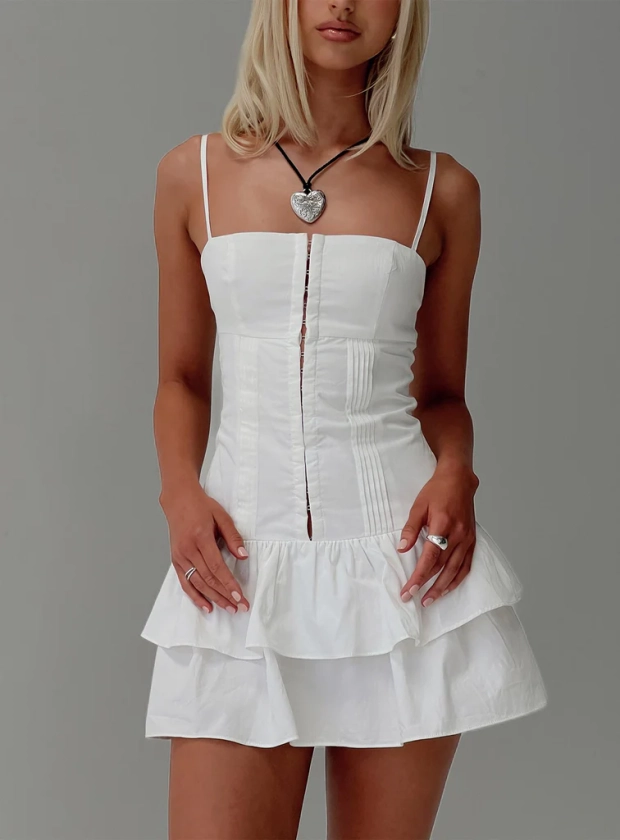 Jazzmin Mini Dress White