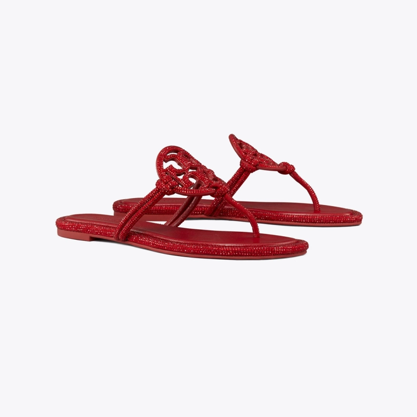 Miller Pavé Knotted Sandal: Women's Designer Sandals | Tory Burch