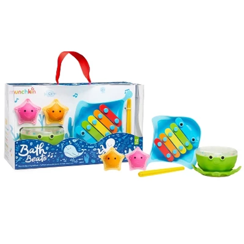 Munchkin Bath Beats Musical Bath Toy Xylophone Bath Drum and Shakers Gift Set