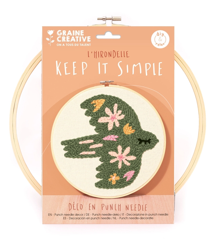 Kit Punch needle - Oiseau