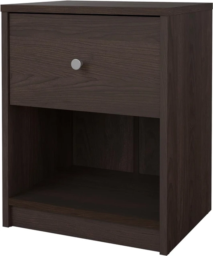 1 Drawer 1 Shelf Nightstand Nighstand, Small, Coffee Brown - AliExpress