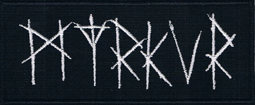Myrkur | Stitched White Logo