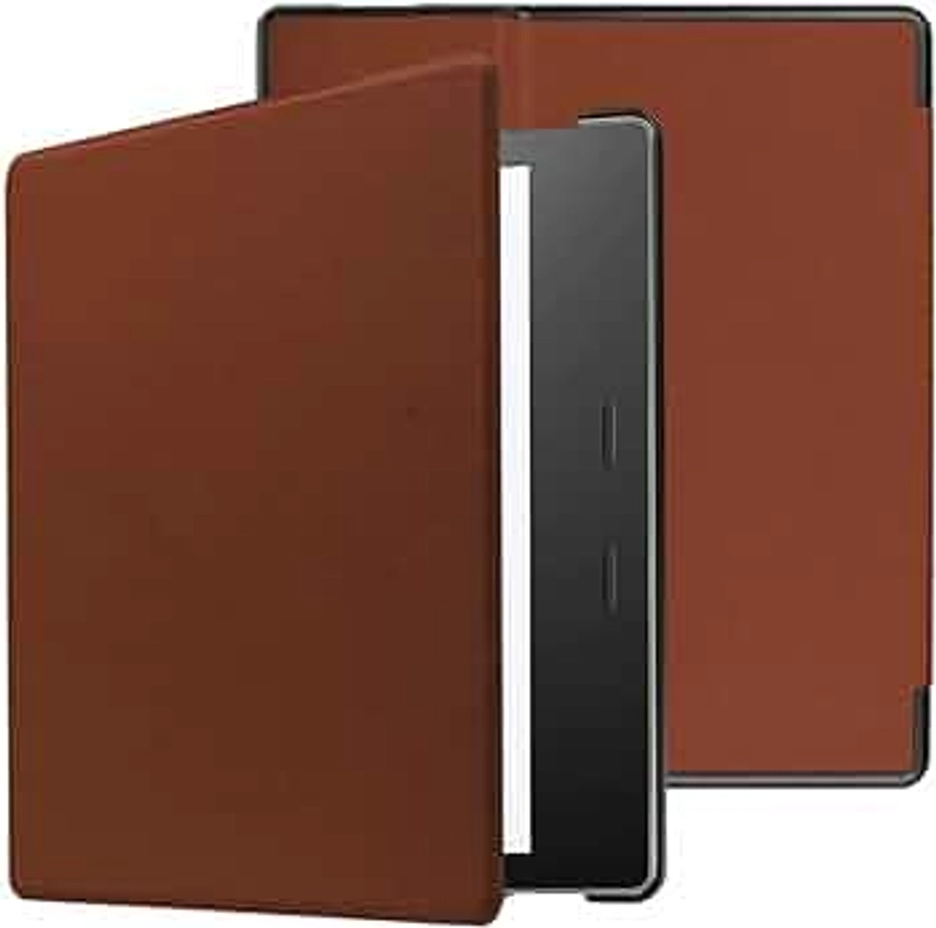 All-New Kindle Oasis Ultra Lightweight Leather Cover(9th and 10th Generation ONLY, 2017 and 2019 Release), Solid Color