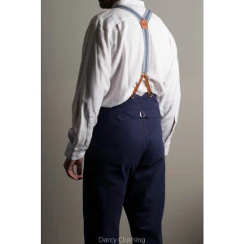 Washed Cotton Drill Fishtail Back Work Trousers (TR100)