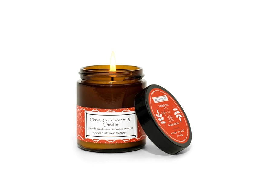 3.1 oz Small Amber Apothecary Jar Clove/Cardamom/Vanilla — Pure Plant Home