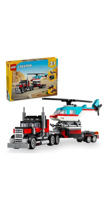 LEGO Creator Flatbed Truck with Helicopter