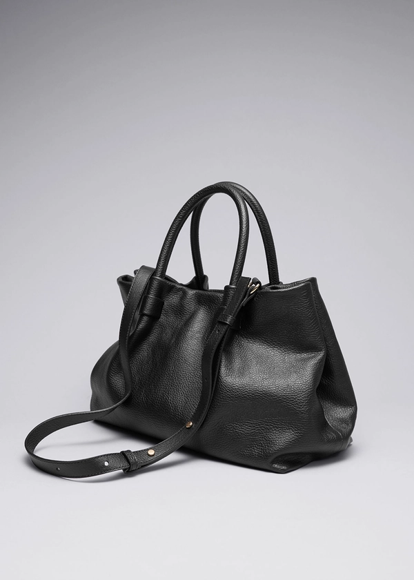 Classic Leather Tote - Black - & Other Stories BE