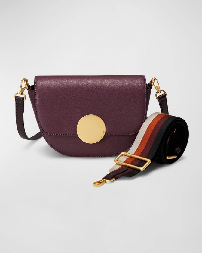 Oryany Lottie Saddle Leather Crossbody Bag