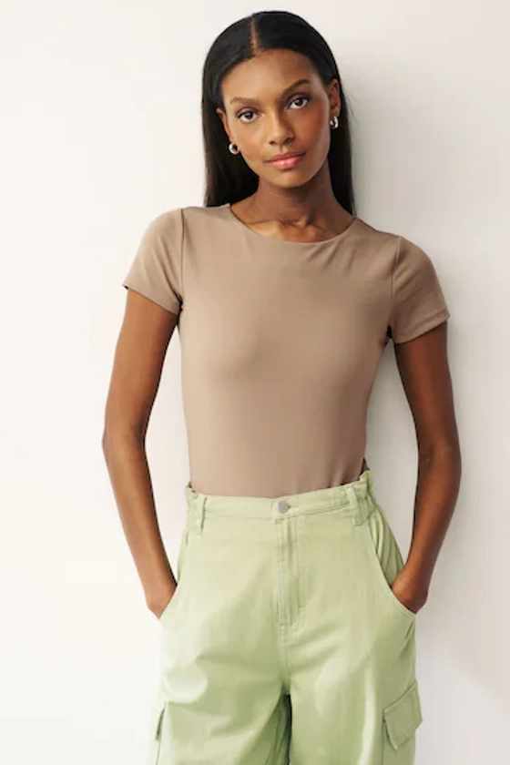 Neutral Short Sleeve T-Shirt Bodysuit