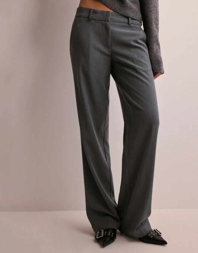 Low Waist Relaxed Suit Pants